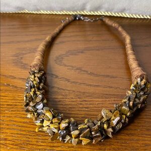 Tiger eye Beaded Necklace